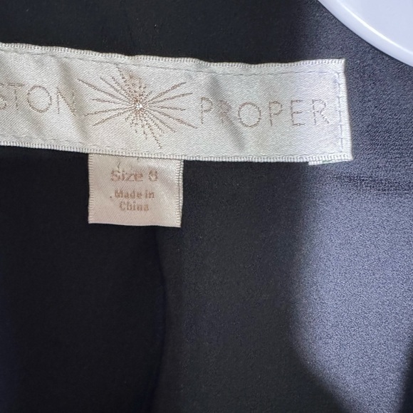 Boston Proper Black Blazer Jacket One Button & No Button Sleeves Size Small - Picture 11 of 13